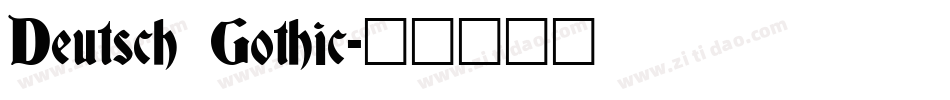 Deutsch Gothic字体转换